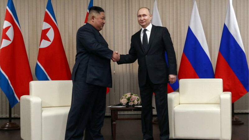 Vladimir Putin și Kim Jong-un s-au întâlnit la Vladivostok