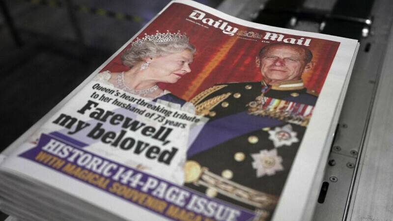 Decesul prințului Philip i-a determinat pe cei de la Daily Mail să scoată un ziar de 144 de pagini