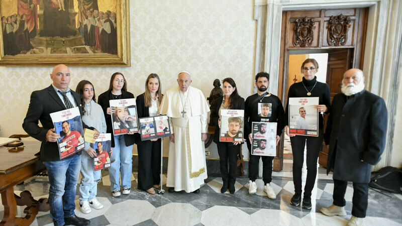 Papa s-a întâlnit cu familiile ostaticilor israelieni ai Hamas