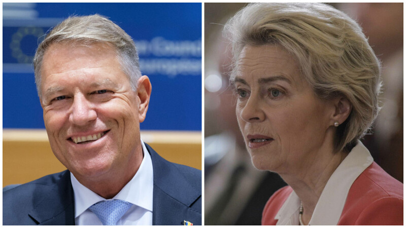 Ursula von der Layen și Klaus Iohannis