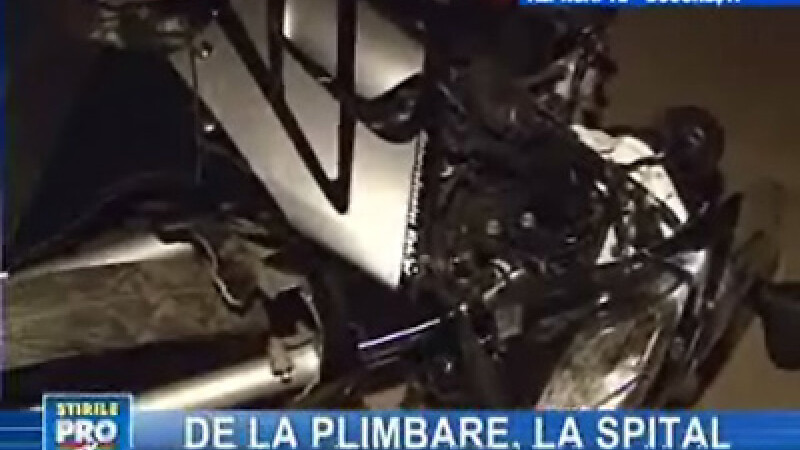 Cursă cu scuterul sfârşită la spital