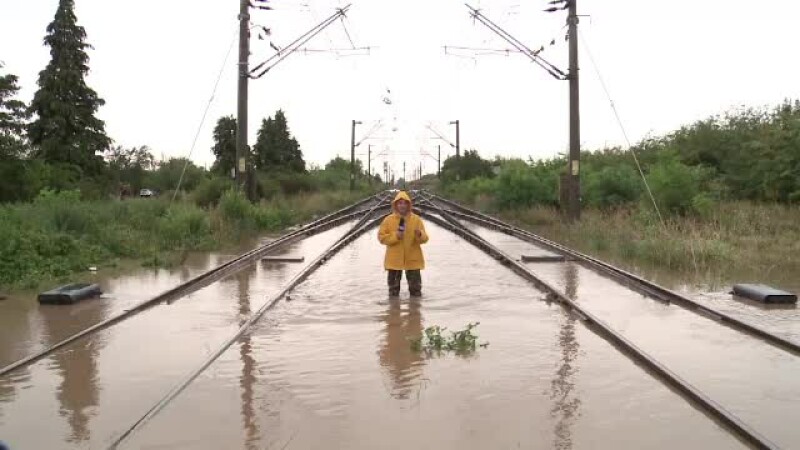 Inundatii calea ferata