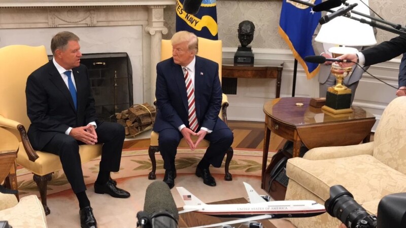 Klaus Iohannis si Donald Trump Klaus Iohannis si Donald Trump