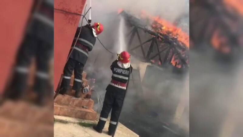 incendiu casă Dâmbovița