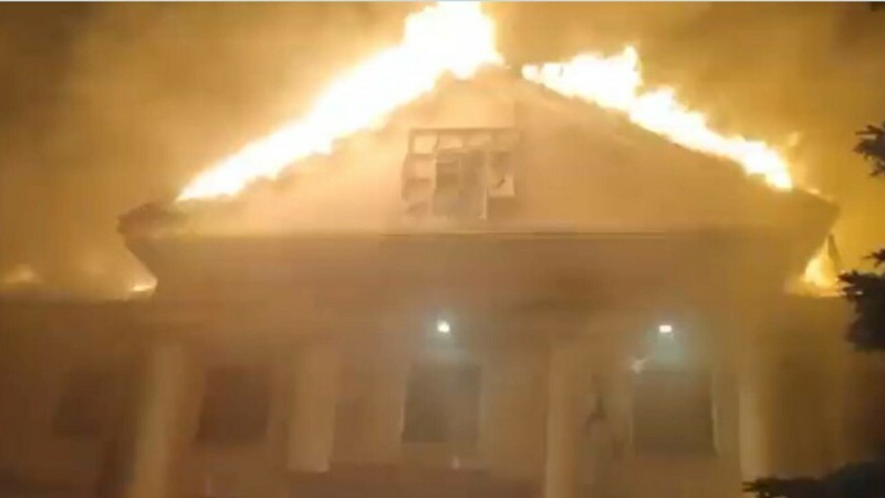 incendiu universitate Doneţk