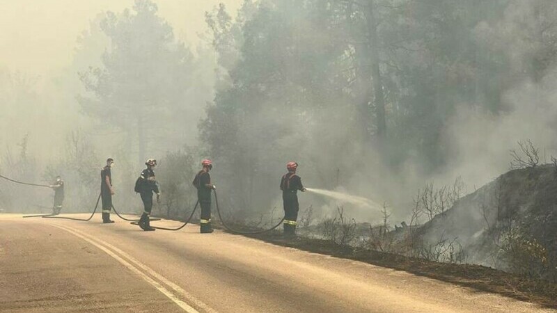 Pompierii români din Grecia, mutați imediat la a doua intervenție, în Dadia. Abia o terminaseră pe prima