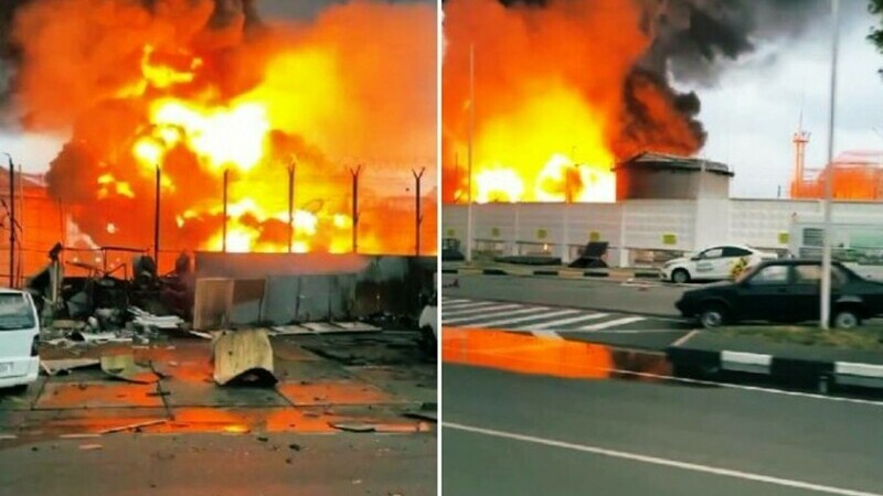 incendiu rafinarie soci