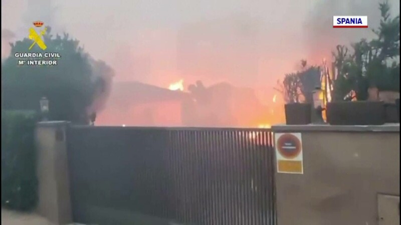 spania incendiu