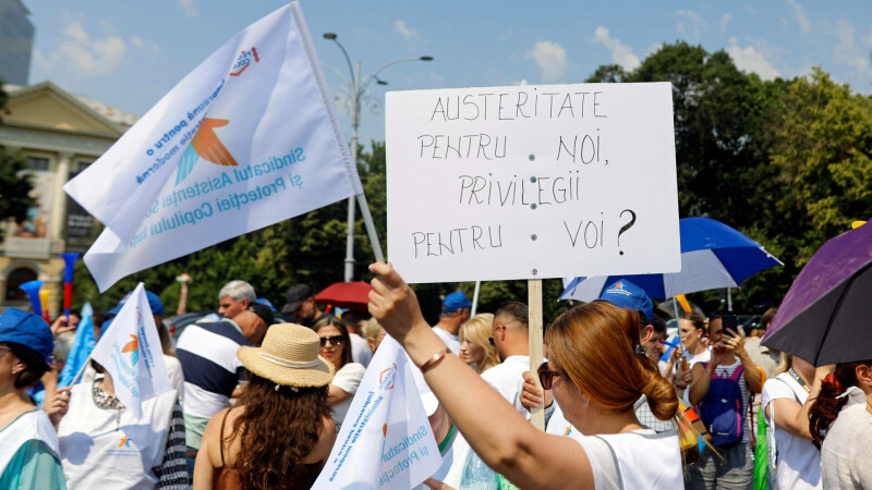 protest, sindicalisti, piata victoriei