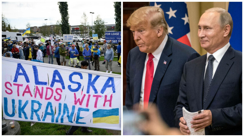 trump putin protest anchorage