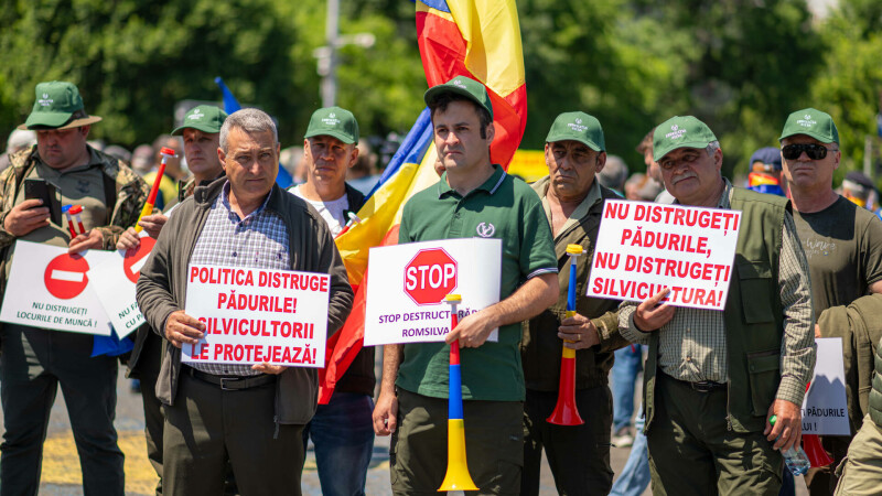 protest, silvicultori, romsilva