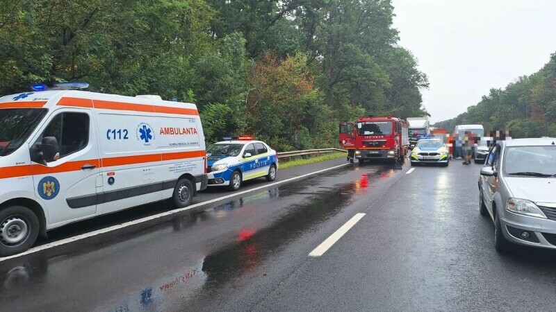 Accident grav pe A1