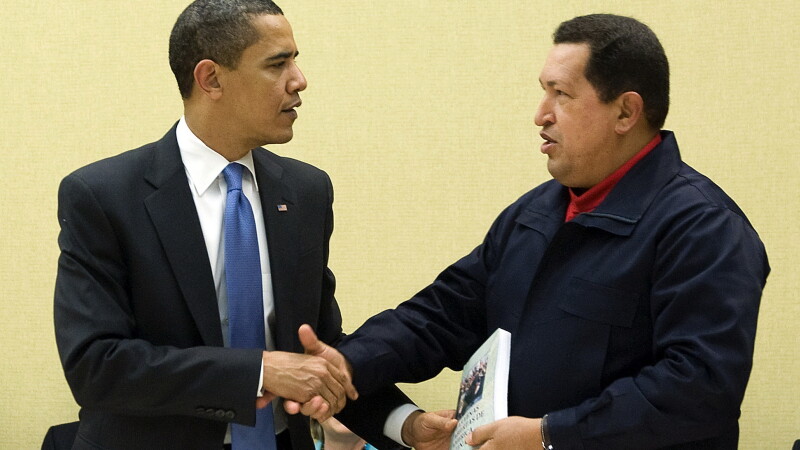 Barack Obama si Hugo Chavez