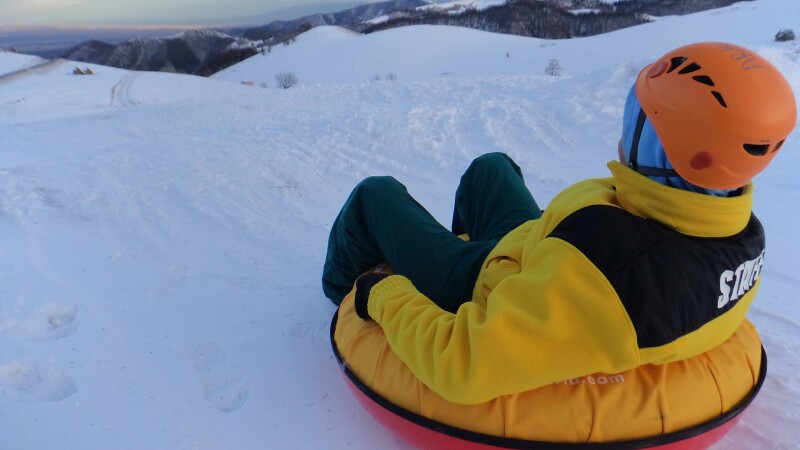 Escalada, tiroliana, tubing si sanius la Arka Park Paltinis