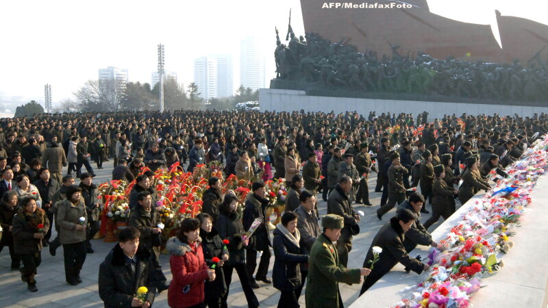 Coreea de Nord a organizat un miting urias pentru a marca doi ani de la moartea lui Kim Jong-il