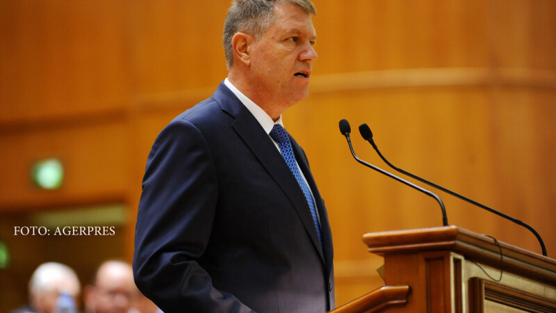 Klaus Iohannis in parlament