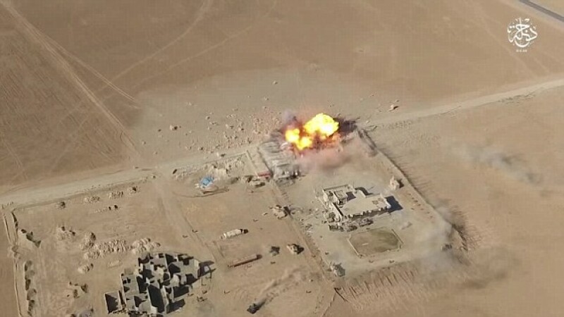 atac ISIS filmat cu drona