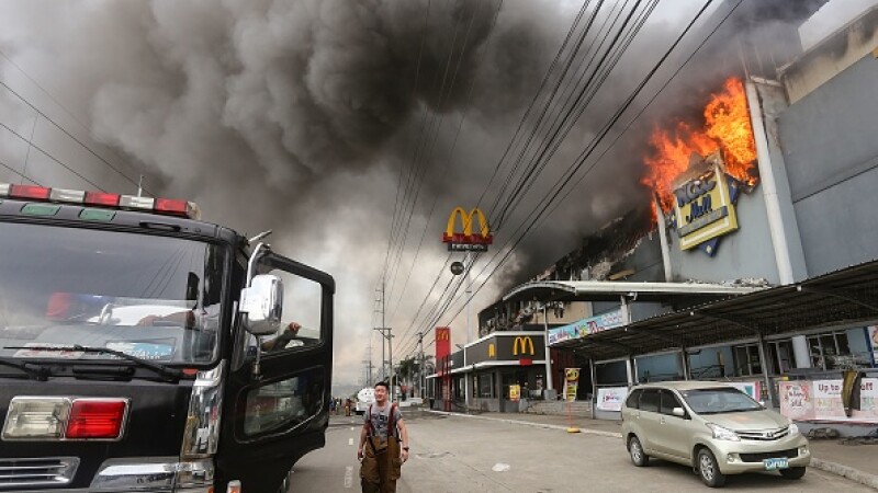 Davao, incendiu