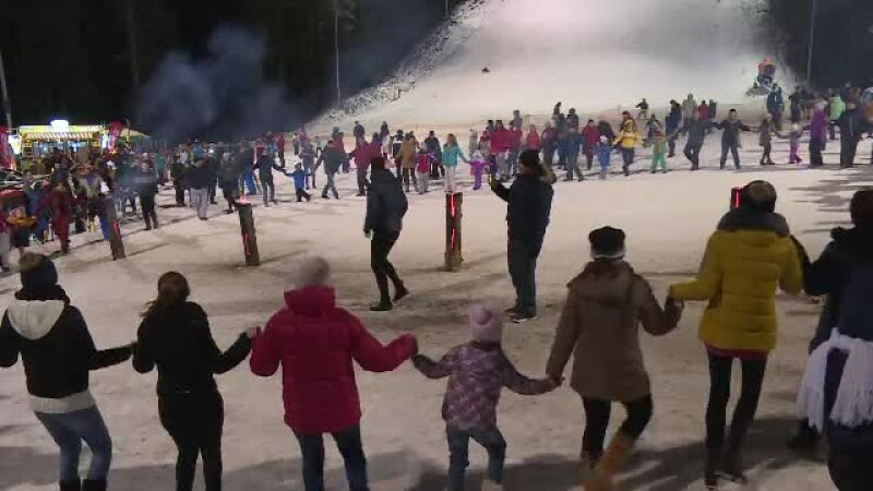 Spectacol la deschideresea sezonului de ski, pe pârtia Kalinderu