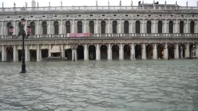 Veneția, afectată din nou de inundații. Autoritățile nu au activat barierele mobile