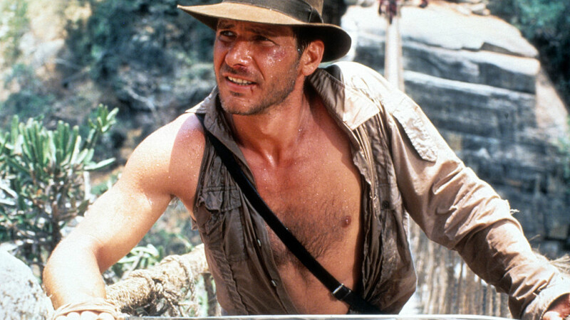 Harrison Ford în „Indiana Jones și Templul Blestemat”