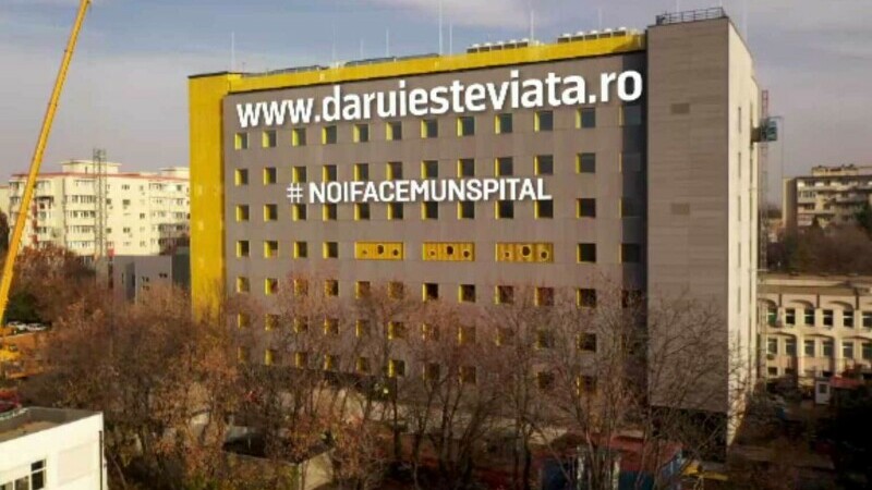 Spital pentru copiii cu afecțiuni oncologice, construit de Asociația Dăruiește Viață, din donații. Încă este nevoie de ajutor