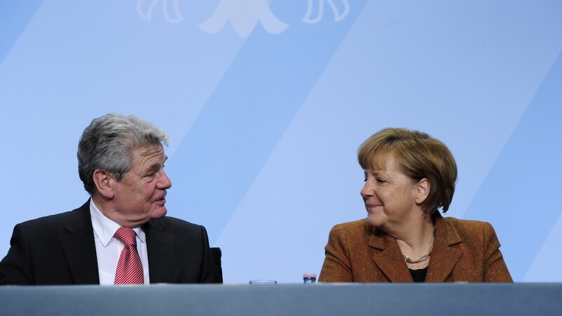 Angela Merkel si Joachim Gauck