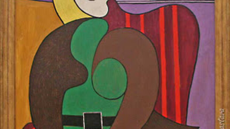 tablou de Picasso, Fotoliul Rosu