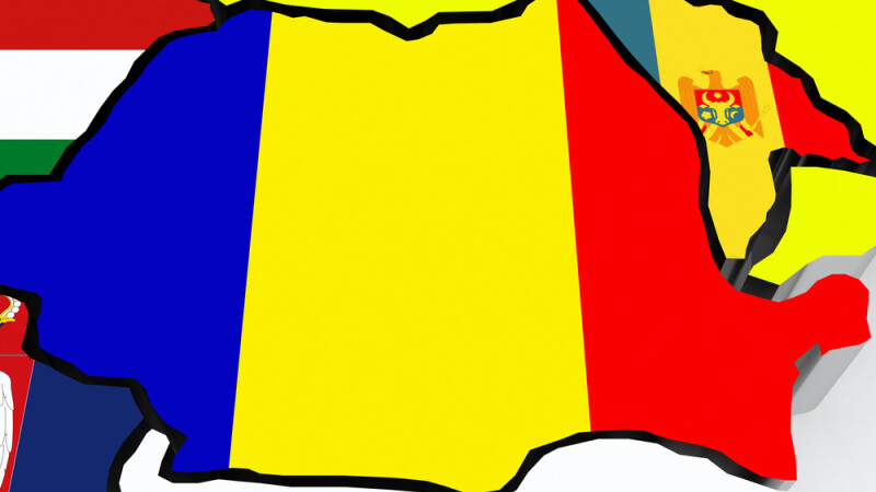harta Romania si Republica MOldova