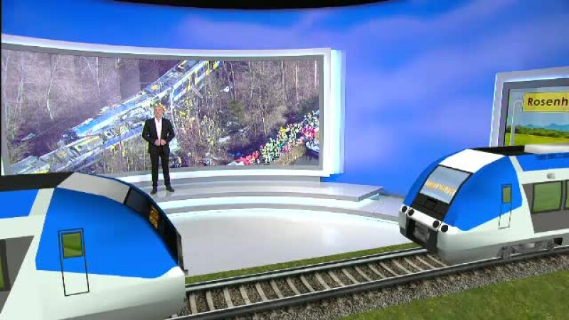 Animatie accident tren Germania