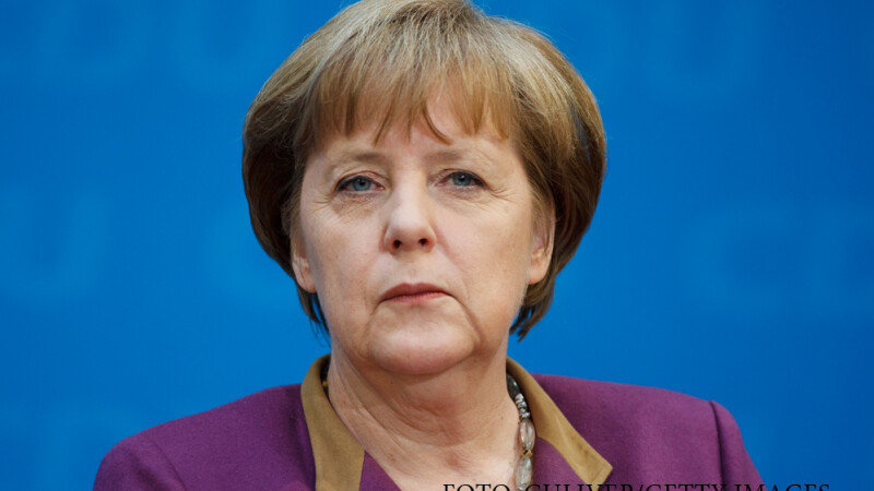 Angela Merkel nervoasa