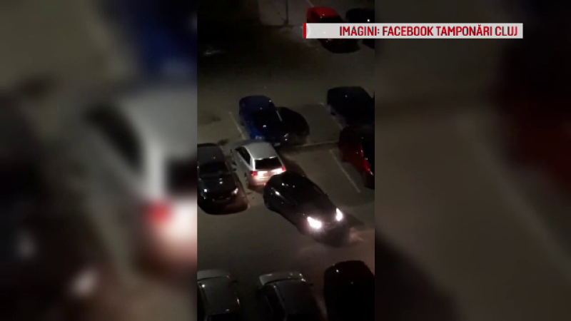 Soluţia găsită de un şofer beat din Cluj când şi-a găsit locul de parcare ocupat