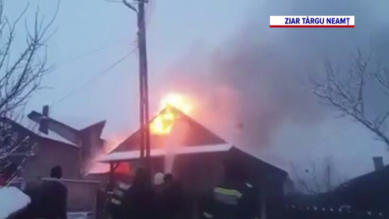 Incendiu în Neamț
