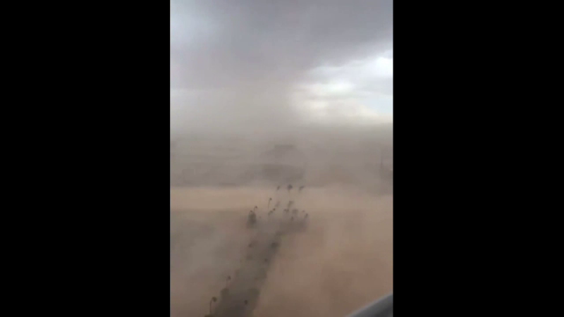 Scene ireale în Las Vegas. O furtună de nisip a acoperit tot orașul