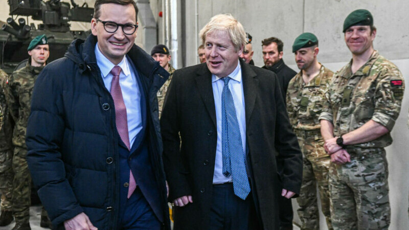 Mateusz Morawiecki și Boris Johnson