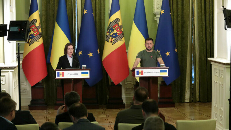 Volodimir Zelenski Maia Sandu
