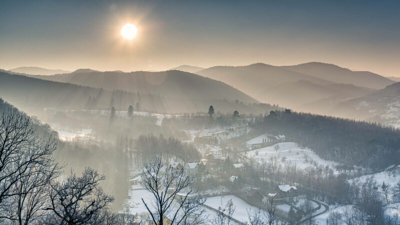 vreme innorata, peisaj