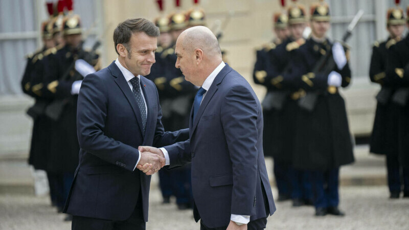 Ilie Bolojan și Emmanuel Macron la Paris