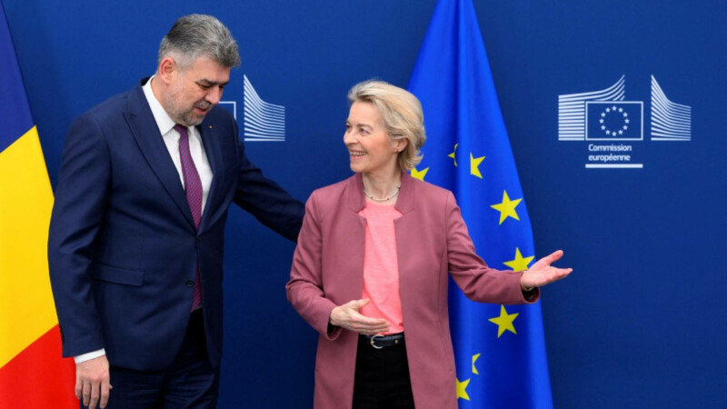 Marcel Ciolacu, Ursula von der Leyen