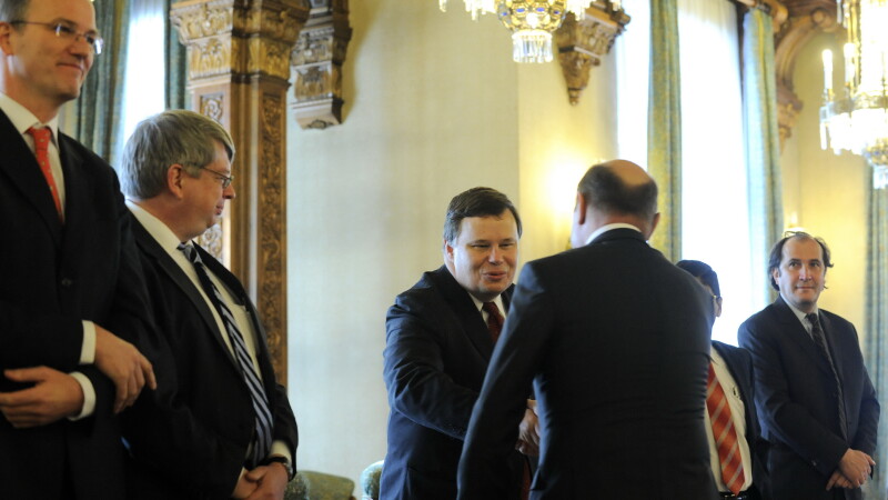 Traian Basescu si Jeffrey Franks