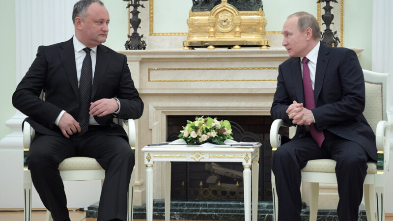 Igor Dodon si Vladimir Putin