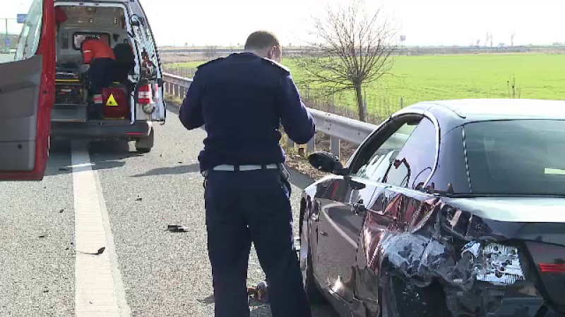 Accident grav pe autostrada