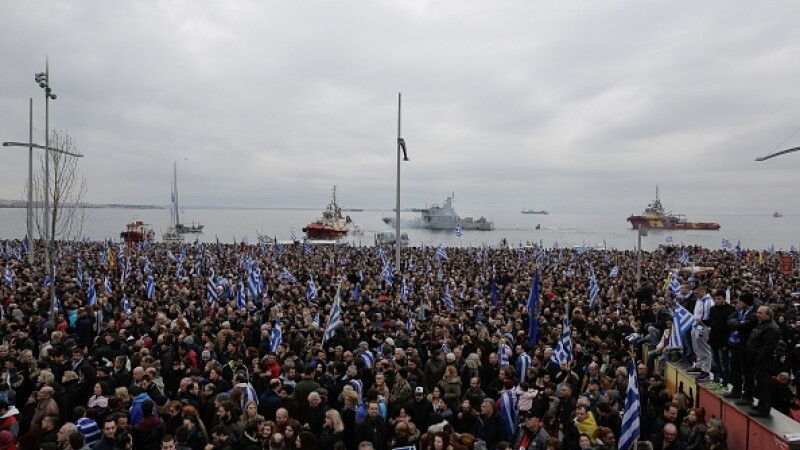 grecia, proteste, miting, macedonia,