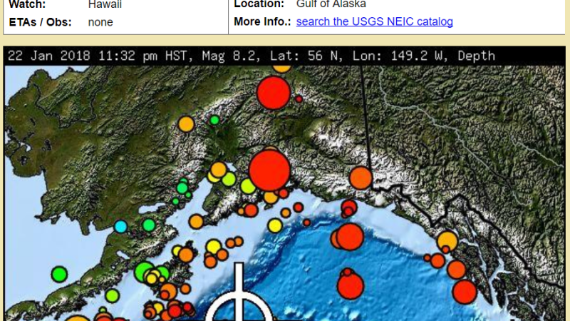 alertă tsunami Alaska