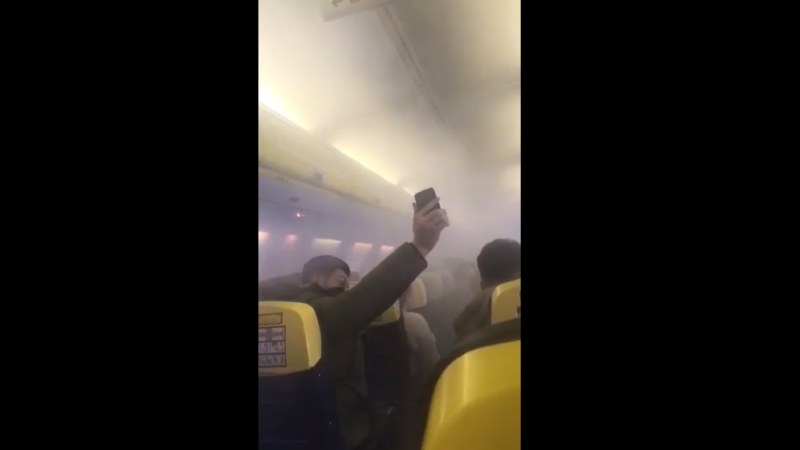 incident fum Ryanair