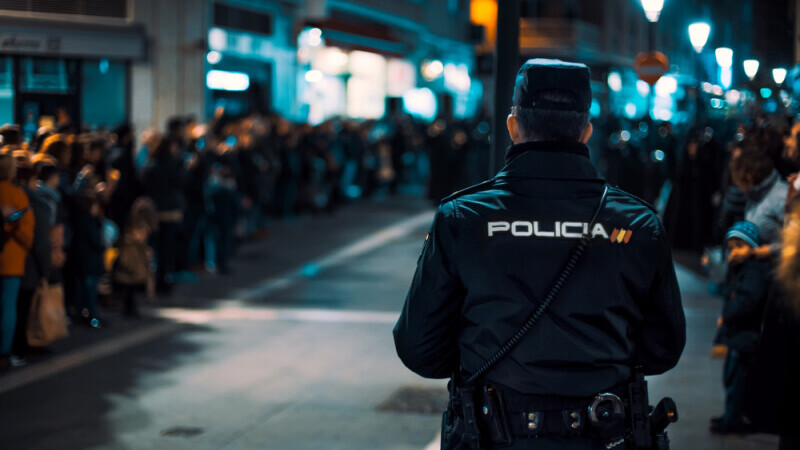agent de politie din Spania