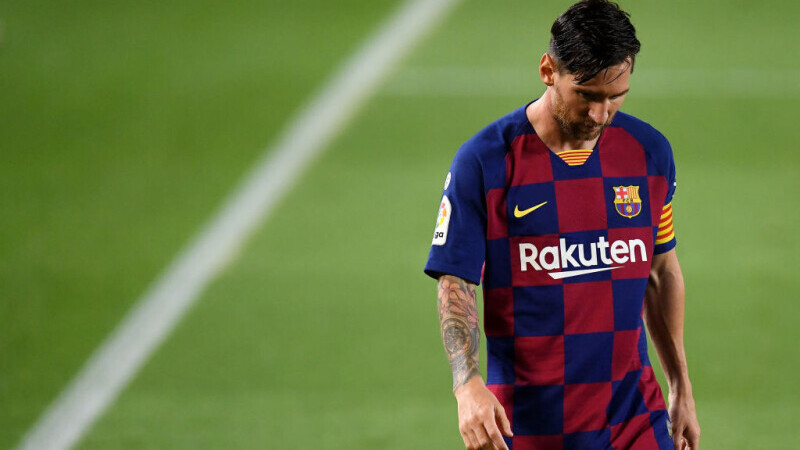 Messi a primit primul cartonaş roşu de când joacă la Barcelona