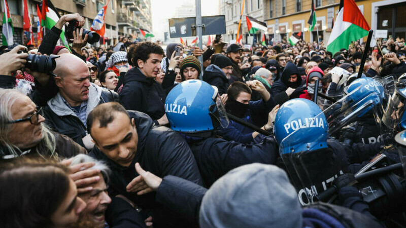 protest pro-palestina milano