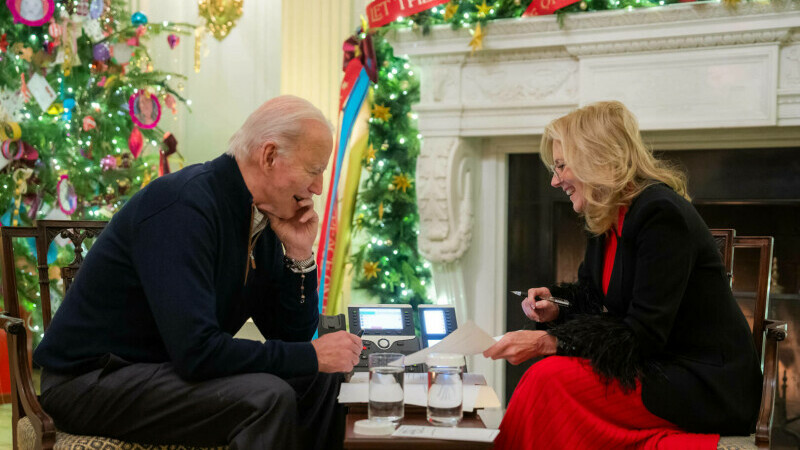 Joe și Jill Biden, de Crăciun