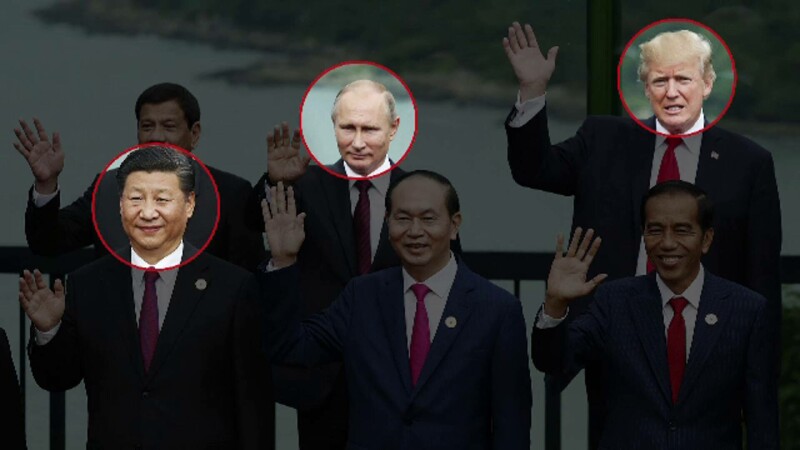 Trump, Putin, Xi Jinping